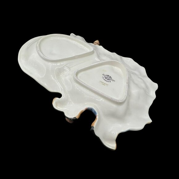 Fitz and Floyd Jolly Ole St. Nick Handled Santa Clause Serving Platter Tray 12 x - Picture 9 of 10